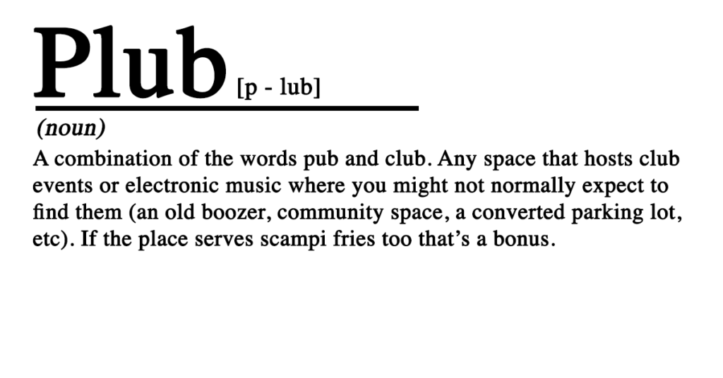 Dictionary definition of plub