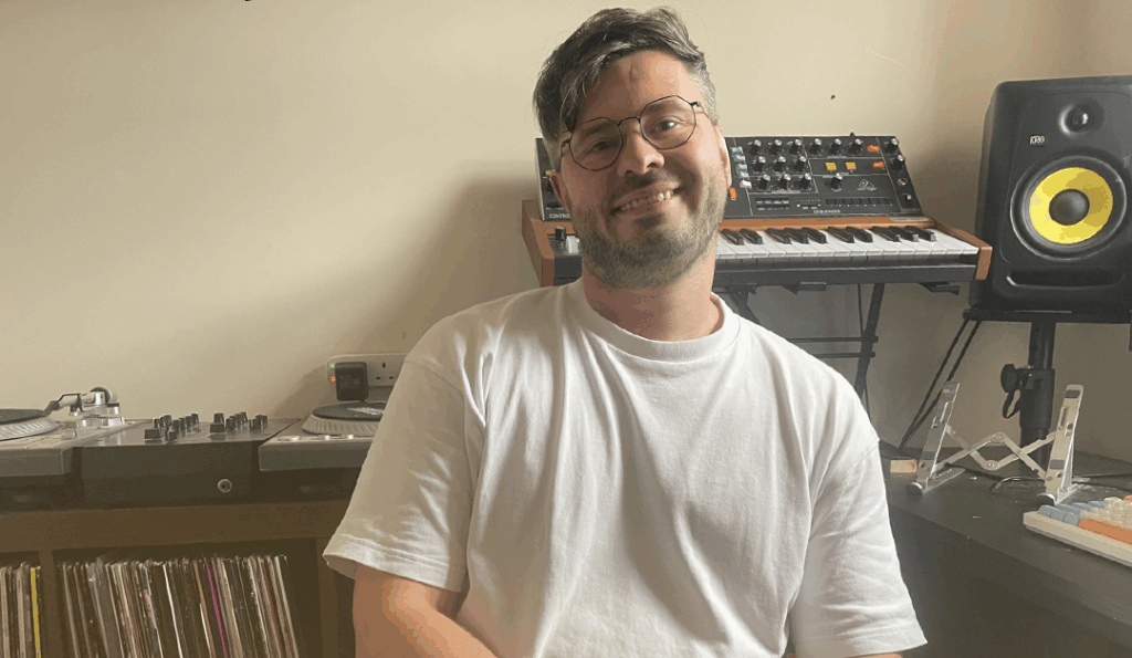 An image of Liam Oliver in his studio